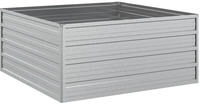 vidaXL Garten-Hochbeet 100x100x45 cm Verzinkter Stahl Silber