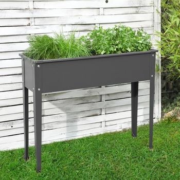 Floraworld Hochbeet Season 100x40x80cm Anthrazit