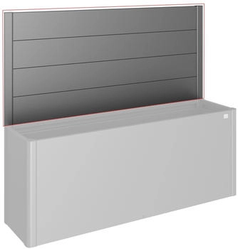 Biohort Sichtschutz Hochbeet ohne Acrylglas 91x398,3cm Dunkelgrau-Metallic