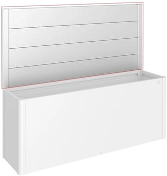 Biohort Sichtschutz Hochbeet ohne Acrylglas 91x398,3cm Silber-Metallic