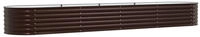 vidaXL Hochbeet Braun 400 x 80 x 44 cm Stahl