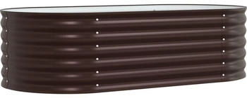 vidaXL Hochbeet 160x80x44 cm Verzinkter Stahl (42008140) braun