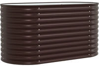 vidaXL Hochbeet Braun 160 x 80 x 81 cm Stahl