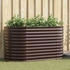 vidaXL Hochbeet 160x80x81 cm Verzinkter Stahl (42008135) braun