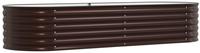 vidaXL Hochbeet Braun 240 x 80 x 44 cm Stahl