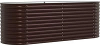 vidaXL Hochbeet Braun 240 x 80 x 81 cm Stahl
