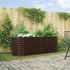vidaXL Hochbeet 240x80x81 cm Verzinkter Stahl (42008134) braun