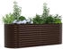 vidaXL Hochbeet 240x80x81 cm Verzinkter Stahl (42008134) braun