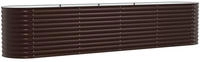 vidaXL Hochbeet Braun 400 x 80 x 81 cm Stahl