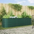 vidaXL Hochbeet 320x80x81 cm Verzinkter Stahl (42008123) grün
