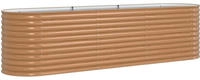vidaXL Hochbeet Braun 320 x 80 x 81 cm Stahl
