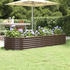 vidaXL Hochbeet Pulverbeschichteter Stahl 224x80x36 cm (318920) braun