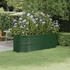 vidaXL Hochbeet Pulverbeschichteter Stahl 224x80x68 cm (318953) grün