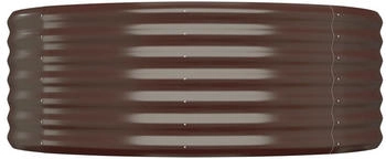 vidaXL Hochbeet Pulverbeschichteter Stahl 249x100x36 cm (318995) braun