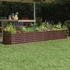 vidaXL Hochbeet Pulverbeschichteter Stahl 260x40x36 cm (318880) braun