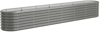vidaXL Hochbeet Pulverbeschichteter Stahl 260x40x36 cm (318879) grau