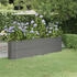 vidaXL Hochbeet Pulverbeschichteter Stahl 260x40x36 cm (318879) grau