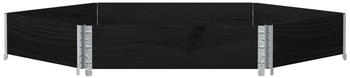 vidaXL Paletten-Aufsatzrahmen 160x160 cm Massivholz Kiefer (4010318) schwarz