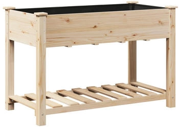 vidaXL Pflanzkasten mit Ablage 115x59x76 cm Massivholz Tanne (42006567)