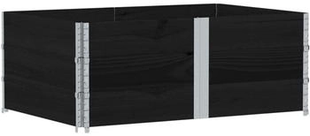 vidaXL Pflanzkasten 150x100 cm Massivholz Kiefer (3295440) schwarz