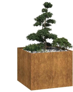 vidaXL Pflanzk&uuml;bel Rostig 100x100x80 cm Wetterfester Stahl (860828)