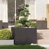 vidaXL Pflanzkübel 100x100x80 cm Stahl (860822) schwarz