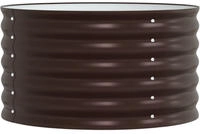 vidaXL Hochbeet Braun 80 x 80 x 44 cm Stahl
