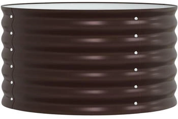 vidaXL Hochbeet Garten 80x80x44 cm aus verzinktem Stahl (42008141) braun