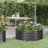 vidaXL Hochbeet Pulverbeschichteter Stahl 100x100x36 cm (318986) anthrazit