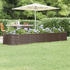 vidaXL Hochbeet Pulverbeschichteter Stahl 296x80x36 cm (318925) braun