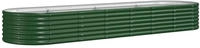 vidaXL Hochbeet Verzinkter Stahl 296x80x36 cm Gr&uuml;n