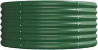 vidaXL Hochbeet Verzinkter Stahl 440x80x36 cm Gr&uuml;n