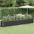 vidaXL Hochbeet Pulverbeschichteter Stahl 440x80x68 cm (318971) anthrazit