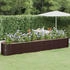 vidaXL Hochbeet Pulverbeschichteter Stahl 440x80x68 cm (318970) braun