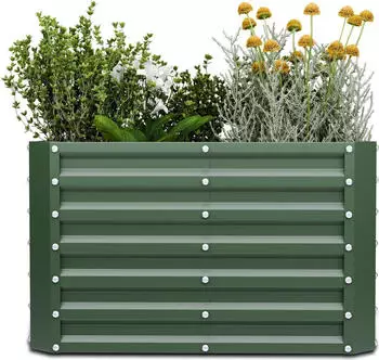 Blumfeldt High Grow Straight Hochbeet 100x60x100cm gr&uuml;n