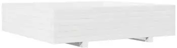 vidaXL Pflanzk&uuml;bel Wei&szlig; 100x100x26,5 cm Massivholz Kiefer (847319)