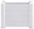 furnicato Garten-Hochbeet PP 43x43x35cm Weiß