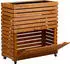 Dobar Großes Hochbeet Rolla L Massivholz mit Staufach 72 x 32,5 x 78 cm