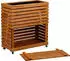 Dobar Großes Hochbeet Rolla L Massivholz mit Staufach 72 x 32,5 x 78 cm