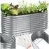 TecTake Flormma galvanised steel vegetable patch 200 x 80 x 100 cm