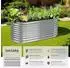 TecTake Flormma galvanised steel vegetable patch 200 x 80 x 100 cm