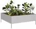 vidaXL Hochbeet 100x100x25 cm Verzinkter Stahl (851036)
