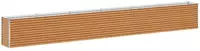 vidaXL Hochbeet Hellbraun 582 x 50 x 68 cm Verzinkter Stahl