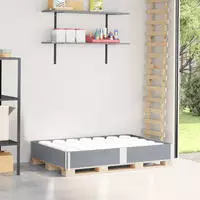 vidaXL Paletten-Aufsatzrahmen Grau 150x100 cm Massivholz Kiefer
