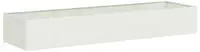 vidaXL Pflanzgef&auml;&szlig; Wei&szlig; 280x80x40 cm Stahl