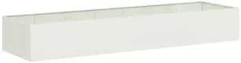 vidaXL Pflanzgef&auml;&szlig; Wei&szlig; 280x80x40 cm Stahl (860760)