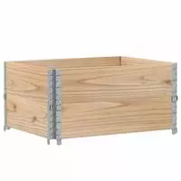 vidaXL Pflanzkasten 80x60 cm Massivholz Kiefer