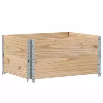 vidaXL Pflanzkasten Natur 80x60 cm Massivholz Kiefer (3295839)