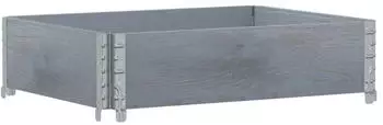 vidaXL Pflanzkasten Grau 80x60 cm Massivholz Kiefer (3295837)