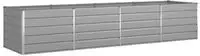 Vidaxl Planter Light Grey 385 X 100 X 75 Cm Galvanised Steel